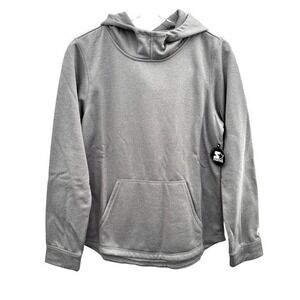 Starter Women's Pullover Hoodie Sweatshirt Jacket Authen-Tech M Heather Gray NWT